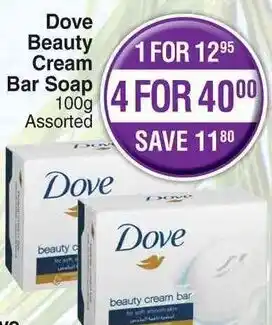 Dis-Chem Dove Beauty Cream Bar Soap 100g offer