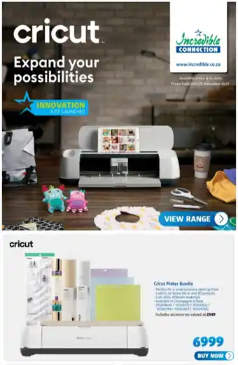 Incredible Connection Cricut Maker Bundle offer