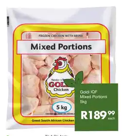Save Goldi IQF Mixed Portions 5kg offer