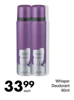 Save Hyper Whisper Deodorant 90ml offer