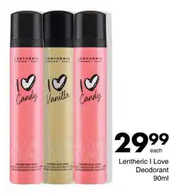 Lentheric I Love Deodorant 90ml