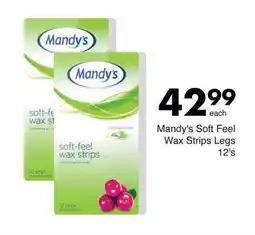 Mandy's Soft Feel Wax Strips Legs