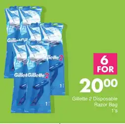 Save Hyper Gillette 2 Disposable Razor Bag 1's offer