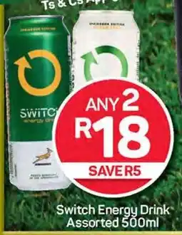 Pick n Pay Hypermarket Switch Energy Drink Assorted 500ml offer