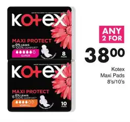 Save Hyper Kotex Maxi Pads 8's/10's offer
