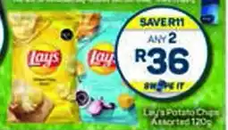 Pick n Pay Lay's Potato Chips Assorted 120g offer