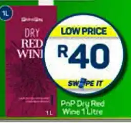 Pick n Pay PnP Dry Red Wine 1 Litre offer