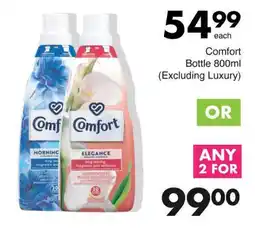 Save Hyper Comfort Bottle 800ml (Excluding Luxury) offer