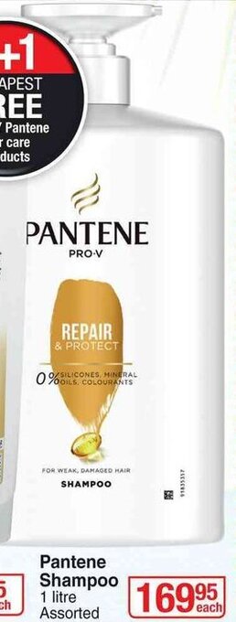 Dis-Chem Pantene Shampoo 1 Litre offer