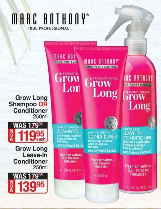 Grow Long Shampoo or Conditioner 250ml offer at DisChem