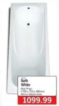 KitKat Cash and Carry Bath White 1700x750x400mm offer