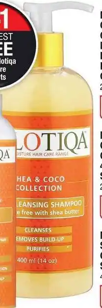 Dis-Chem Nilotiqa Shea & Coco Collection Shampoo 400ml offer