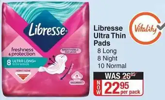 Dis-Chem Libresse Ultra Thin Pads offer
