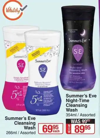 Dis-Chem Summer's Eve Night-Time Cleansing Wash 354ml offer