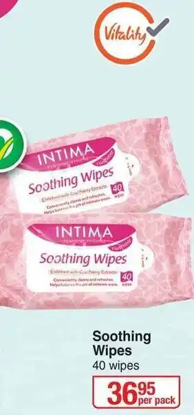 Dis-Chem Soothing Wipes 40 Wipes offer