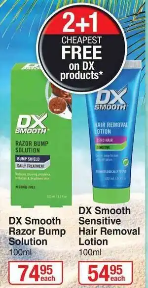Dis-Chem DX Smooth Sensitive Hair Removal Lotion 100ml offer