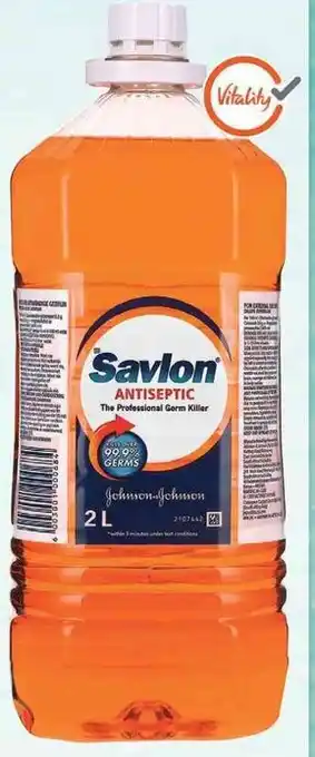 Dis-Chem Savlon Antiseptic Liquid 2 Litre offer