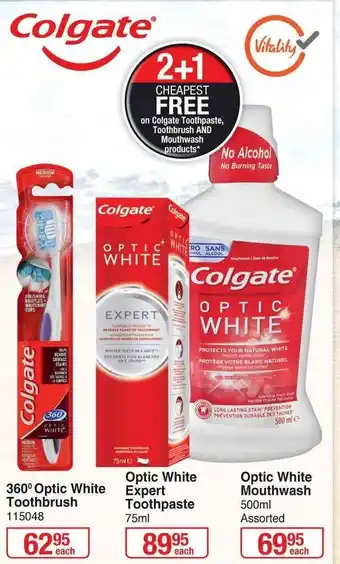 Dis-Chem Colgate 360° Optic White Toothbrush offer