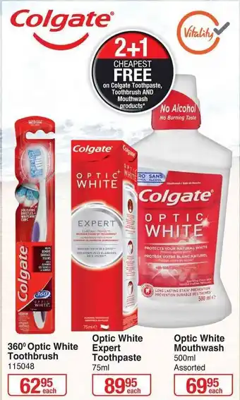 Dis-Chem Colgate Optic White Expert Toothpaste 75ml offer
