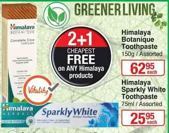 Dis-Chem Himalaya Botanique Toothpaste 150g offer