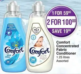 Dis-Chem Comfort Concentrated Fabric Conditioner 1.25 Litres offer