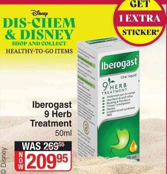 Dis-Chem Iberogast 9 Herb Treatment 50ml offer