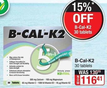 Dis-Chem B-Cal-K2 30 Tablets offer