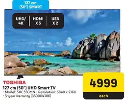Makro TOSHIBA 127 cm (50") UHD Smart TV offer