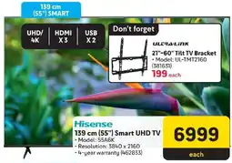 Makro Hisense 139 cm (55") Smart UHD TV offer