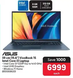 ASUS 39 cm (15.6") VivoBook 15 Intel Core i3 Laptop