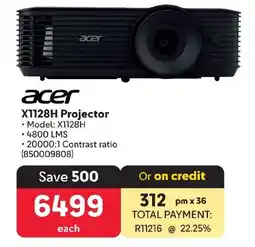 Makro Acer X1128H Projector offer