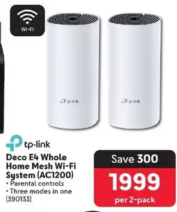 Makro Deco E4 Whole Home Mesh Wi-Fi System (AC1200) offer