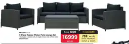 Makro 4-Piece Roanne Wicker Patio Lounge Set offer