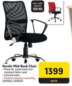 Nordic Mid-Back Chair