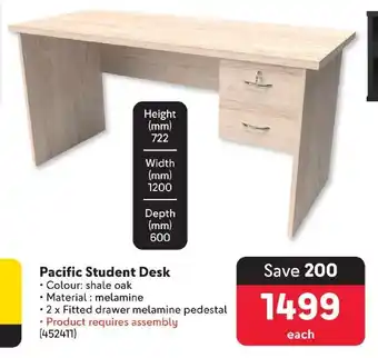 Makro Pacific Student Desk offer