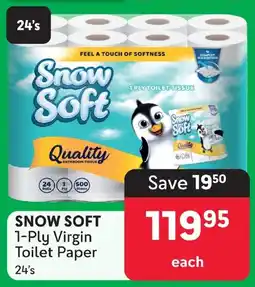 Makro SNOW SOFT 1-Ply Virgin Toilet Paper 24's offer