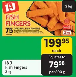 Makro I&J Fish Fingers 2 kg offer