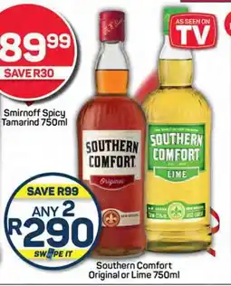 Southern Comfort Original or Lime 750ml