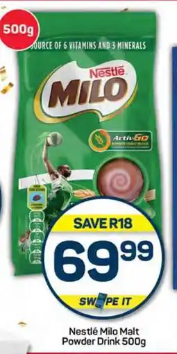 Pick n Pay Hypermarket Nestlé Milo Malt Powder Drink 500g offer