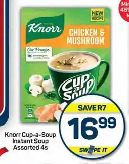 Pick n Pay Hypermarket Knorr Cup-a-Soup Instant Soup Assorted 4s offer
