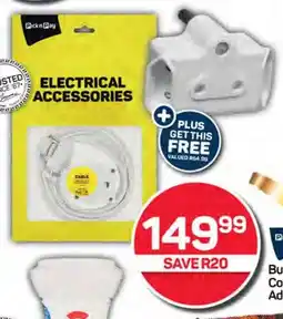 Buy 1x 3m Extension Cord and GET 1x Euro Adaptor FREE