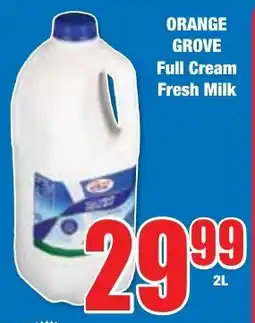 Boxer Superstores ORANGE GROVE Full Cream Fresh Milk offer