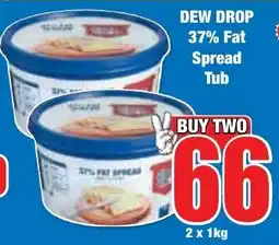 Boxer Superstores DEW DROP 37% Fat Spread Tub offer