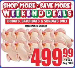 Boxer Superstores Frozen Whole Chicken offer