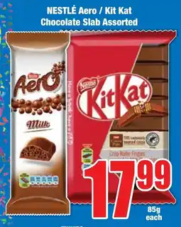 NESTLÉ Aero/ Kit Kat Chocolate Slab Assorted