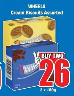 Boxer Superstores WHEELS Cream Biscuits Assorted offer