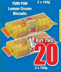 Boxer Superstores YUM FUN Lemon Cream Biscuits offer