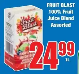 Boxer Superstores FRUIT BLAST 100% Fruit Juice Blend Assorted offer