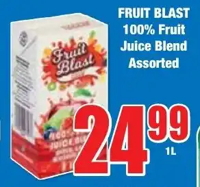Boxer Superstores FRUIT BLAST 100% Fruit Juice Blend Assorted offer