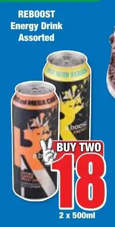 Boxer Superstores REBOOST Energy Drink Assorted offer